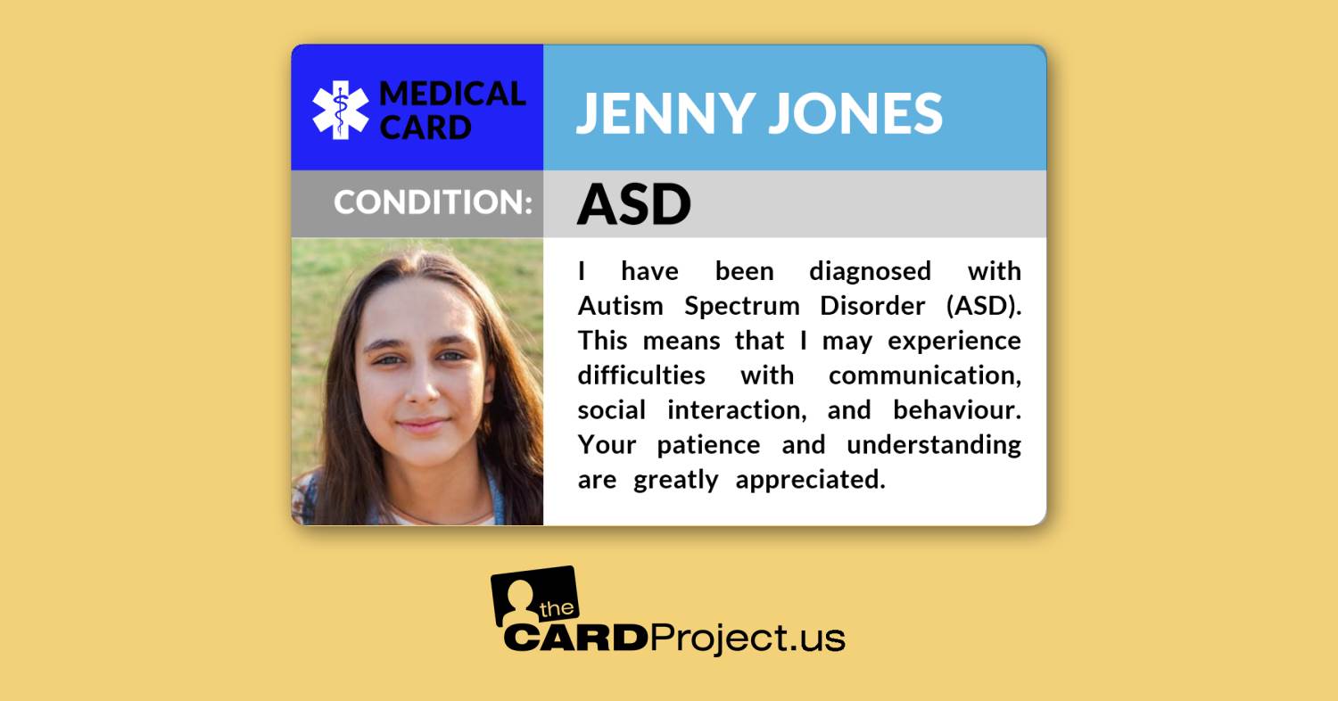 ASD Photo Medical Card (FRONT)